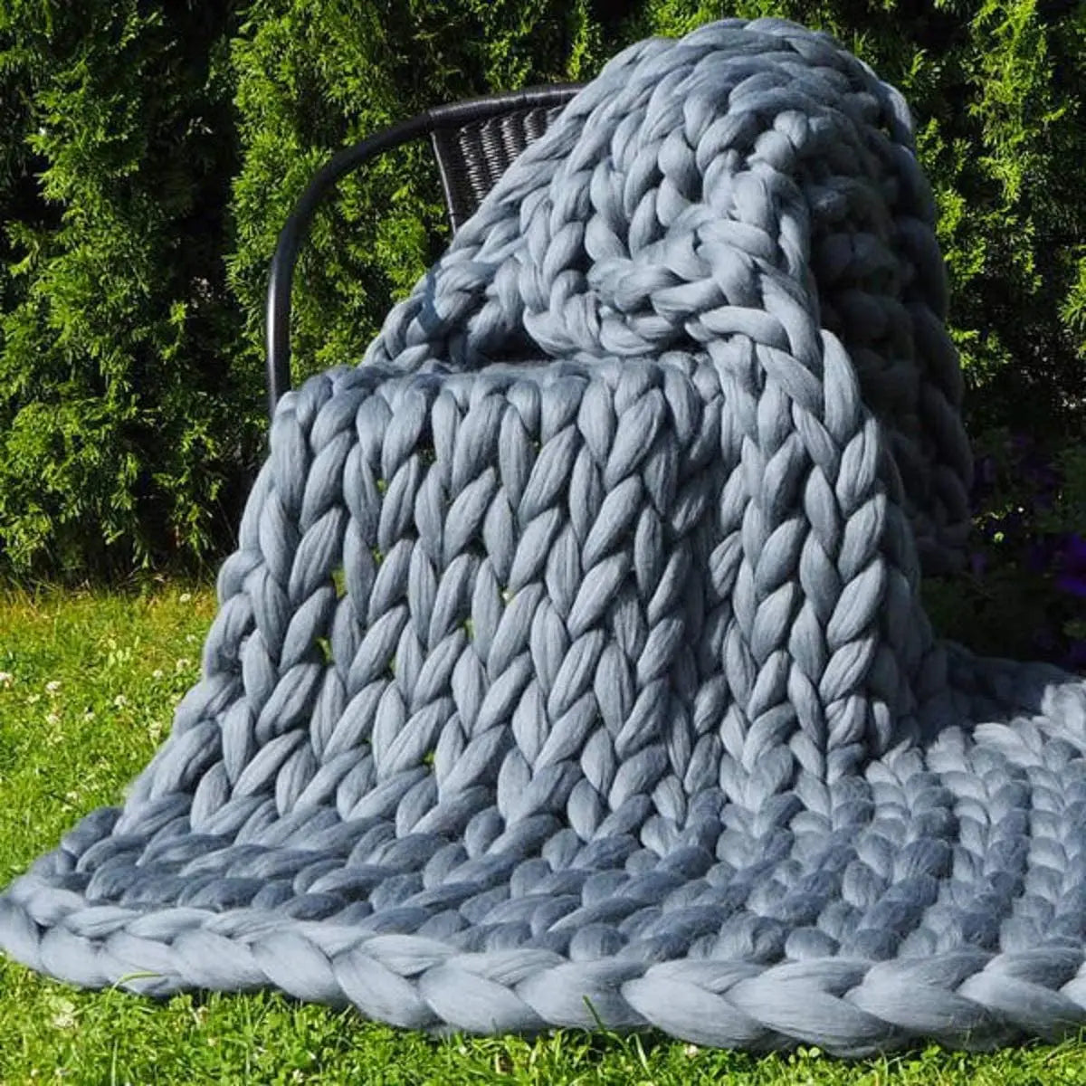 Handmade Chunky Knit Blanket