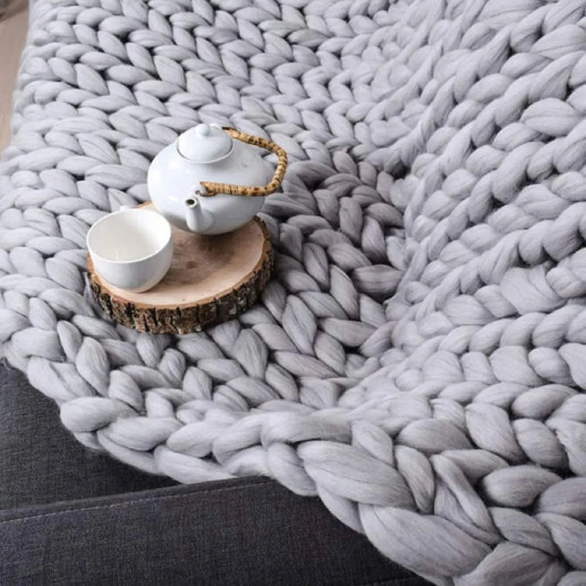 Handmade Chunky Knit Blanket