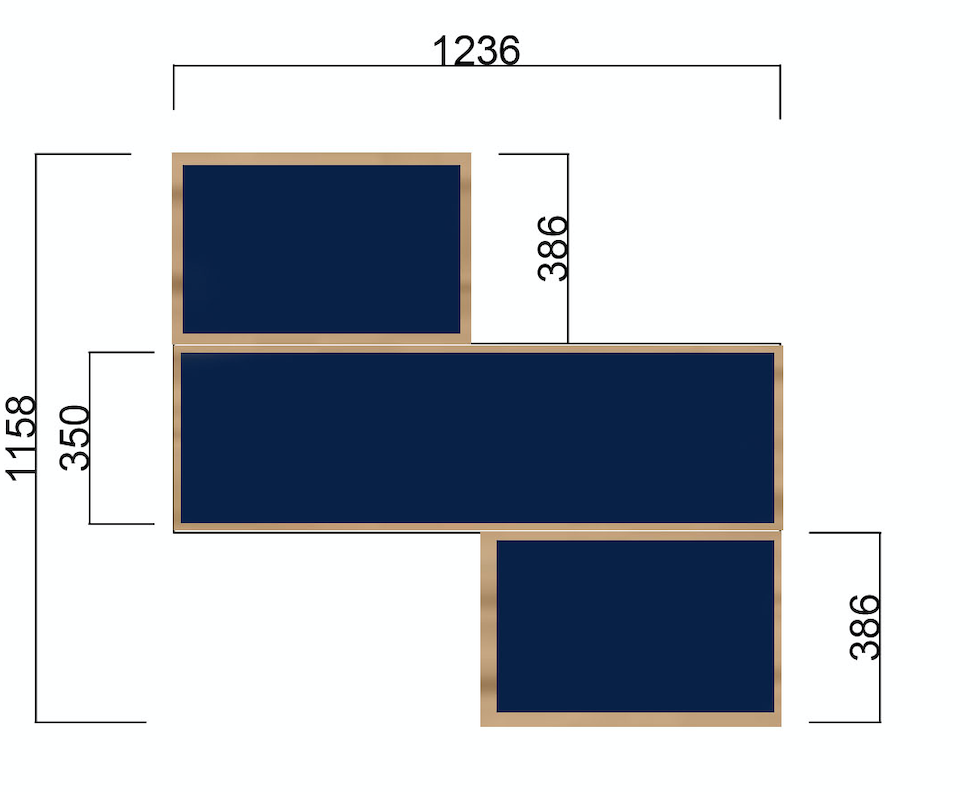 Wall mounted Bookcase