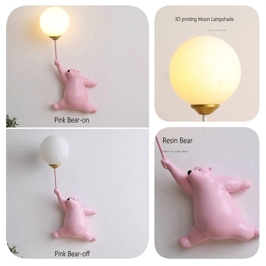 Creative Bear LED Wall Lamp
